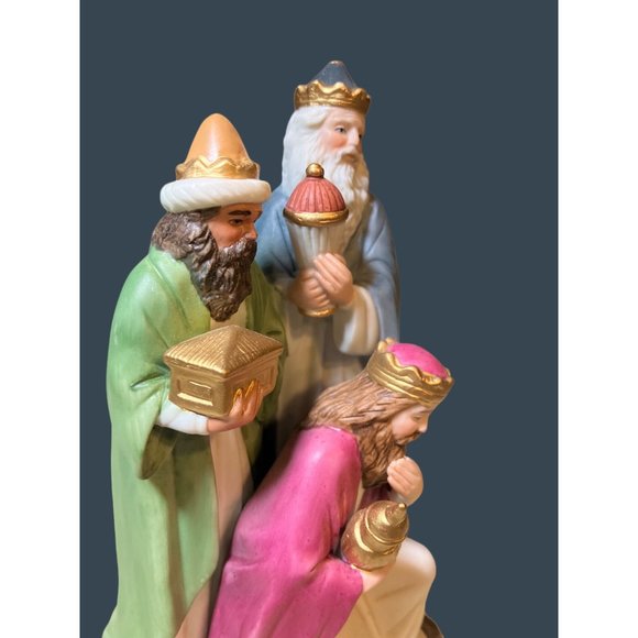 Homco "Three Wise Men" Porcelain Nativity Figurine #1473 - Picture 7 of 12